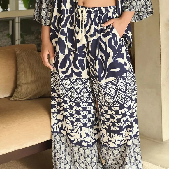 NWT Anthropologie Wide Leg  Linen Pants SP - Picture 5 of 6